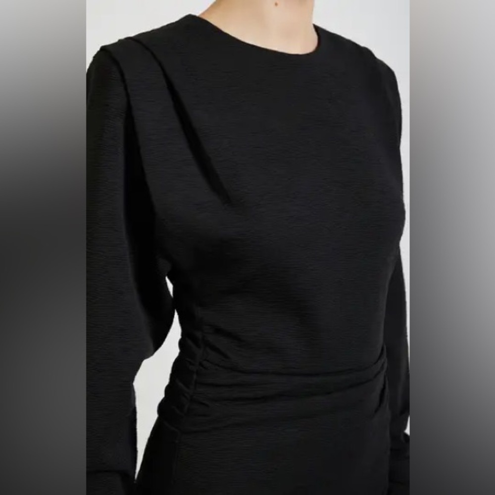 En Saison NWT Ada Ruched Mini Dress in Black Size Small - Picture 8 of 10